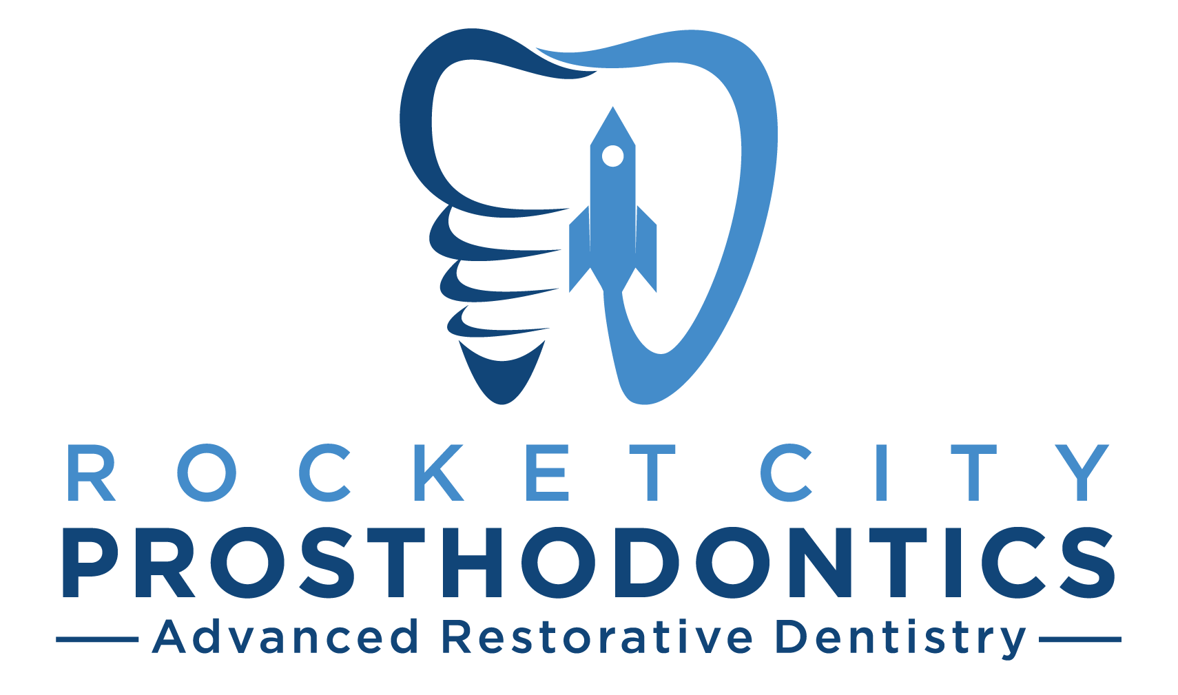 Logo for Rocket City Prosthodontics 